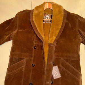 Made in Italy - Italian Textile Group- Beige Suede - Size Large